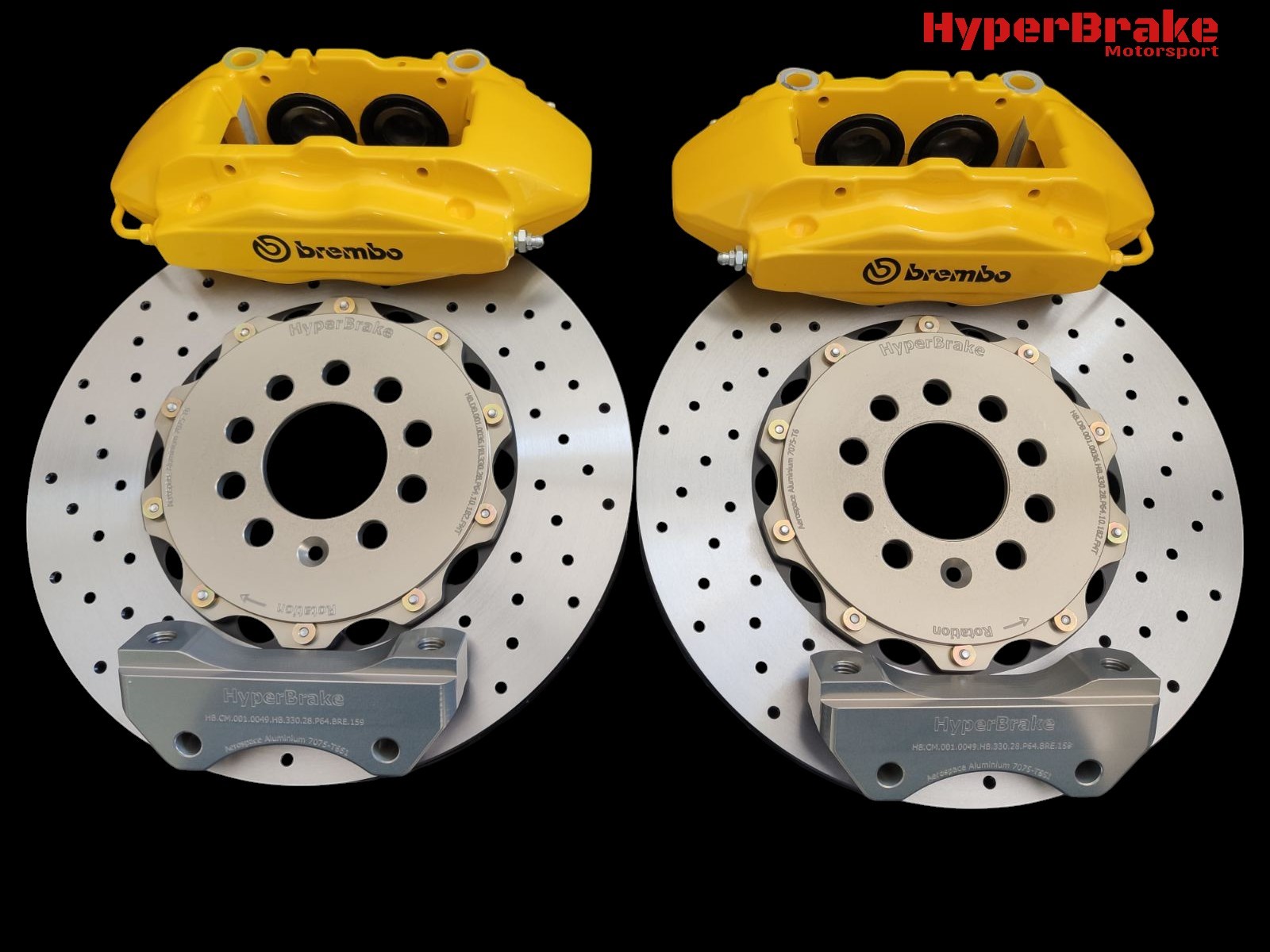 HyperBrake Motorsport Front 4pot Big Brake Kit without calipers for Audi TT QUATTRO MK1 (8N) for Brembo calipers from Alfa Romeo 159 TBi/Renault Megane RS and 2-Piece Full Floating Brake Rotors 330x28mm - Image 10